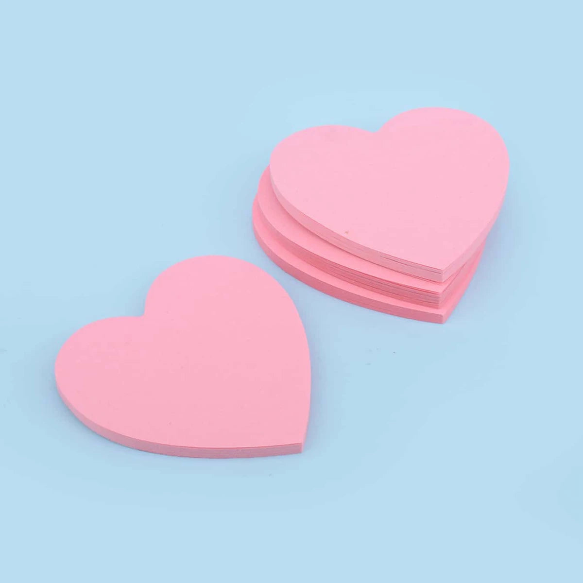 40pcs/set love shape sticky note paper, fashionable and portable daily important things cheat book, learning stationery supplies