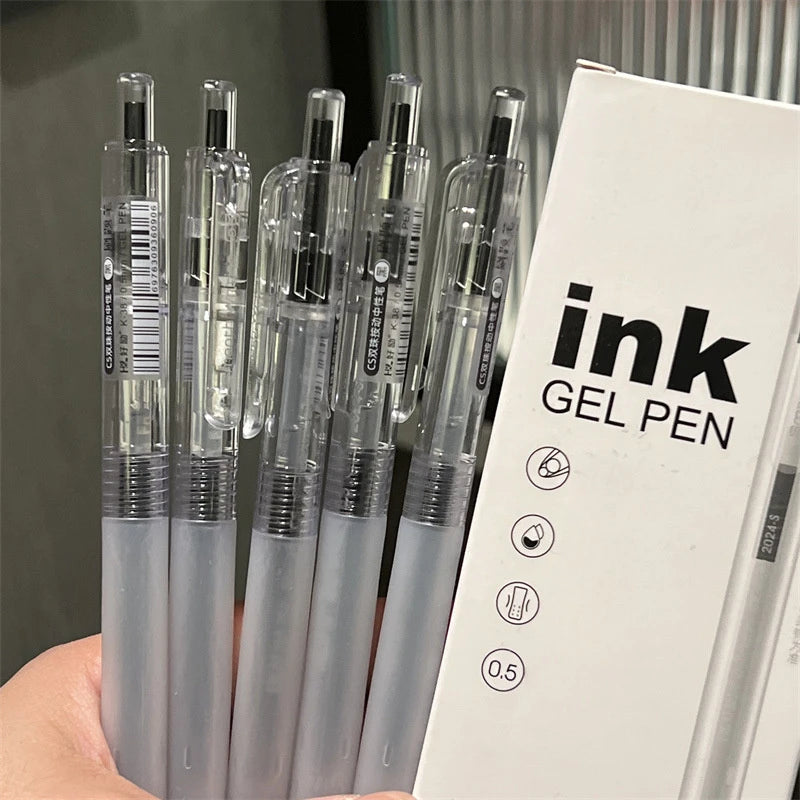 5pcs Essential Gel Pens Set for Nurses, Fun and Versatile Office Supplies, Perfect for School, Available in, and Blue