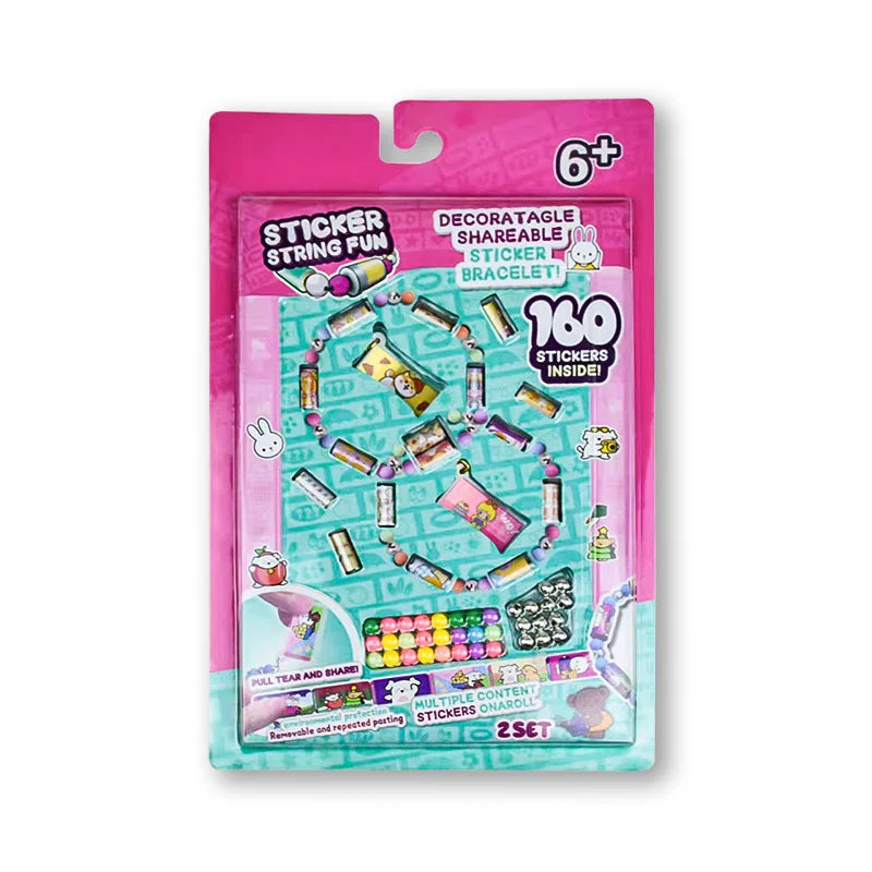 STICKI Rolls Sticki Bands - Wearable or Shareable Sticker Bracelet , Includes 160 Mini Stickers | Over 1000 Sticker Designs